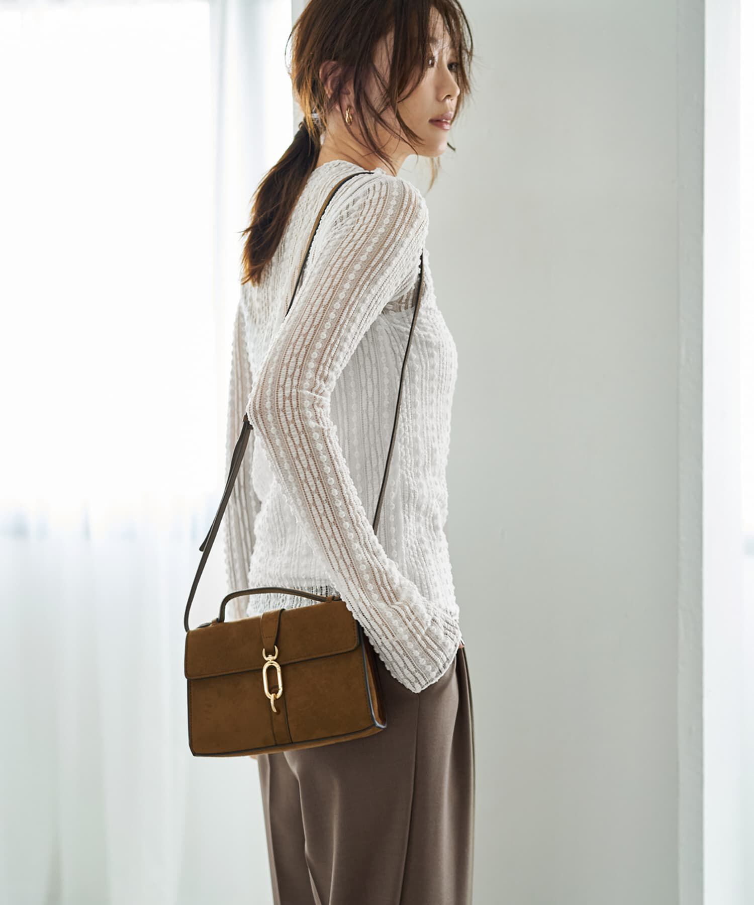 STYLE DELI「下に着るメロウレーシィートップス」|Tシャツ・カットソー|