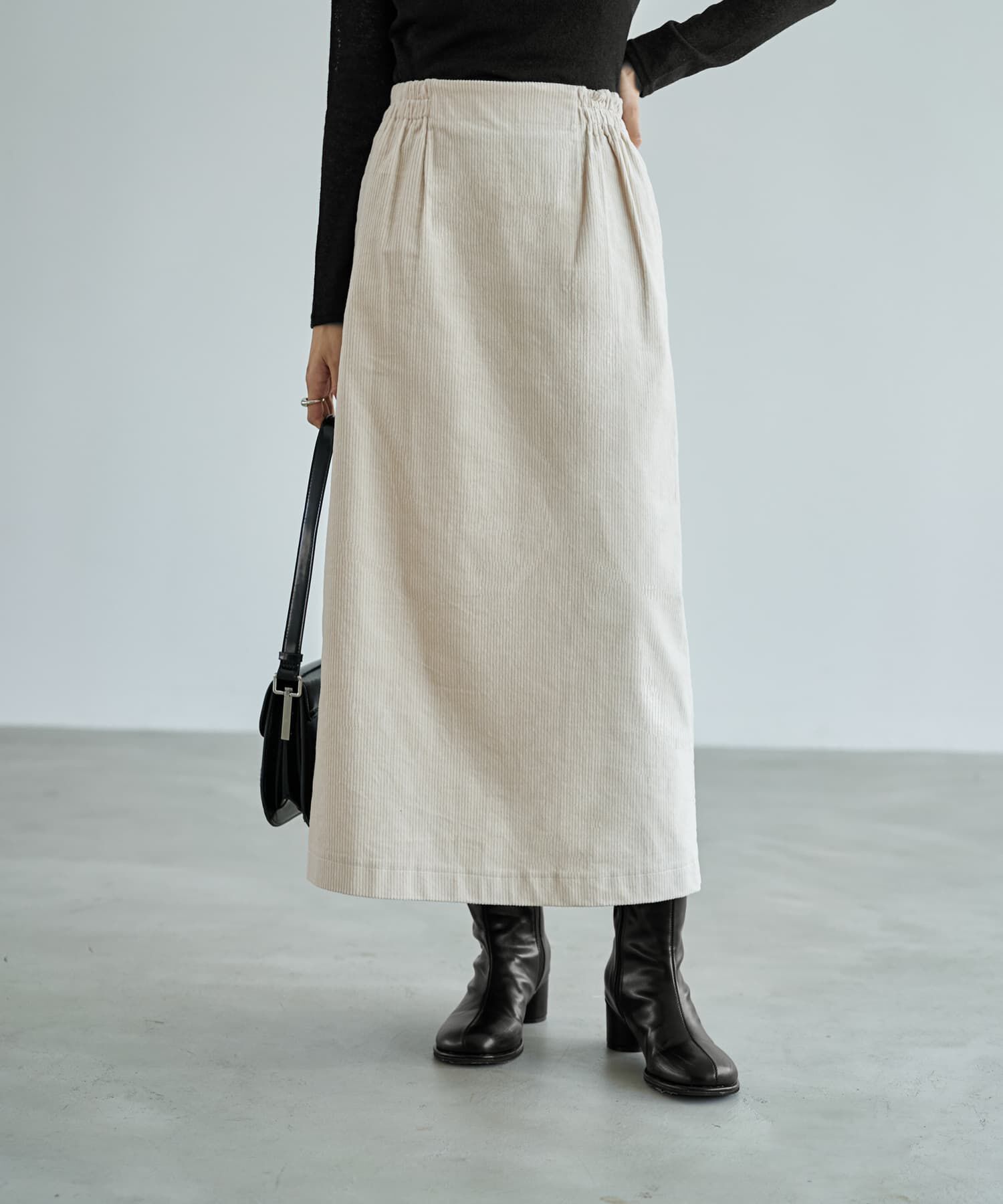 STYLE DELI「【セットアップ対応】コーデュロイストレートスカート」|スカート|エクリュ