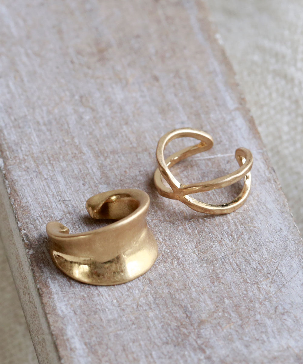 colleca la「クロスイヤーカフセット」|イヤーカフ|ゴールド