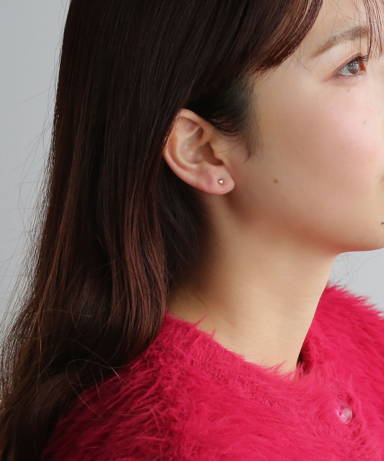  「ピュアチタンポスト ミニミニハートピアス［金属アレルギー対応］」|ピアス|