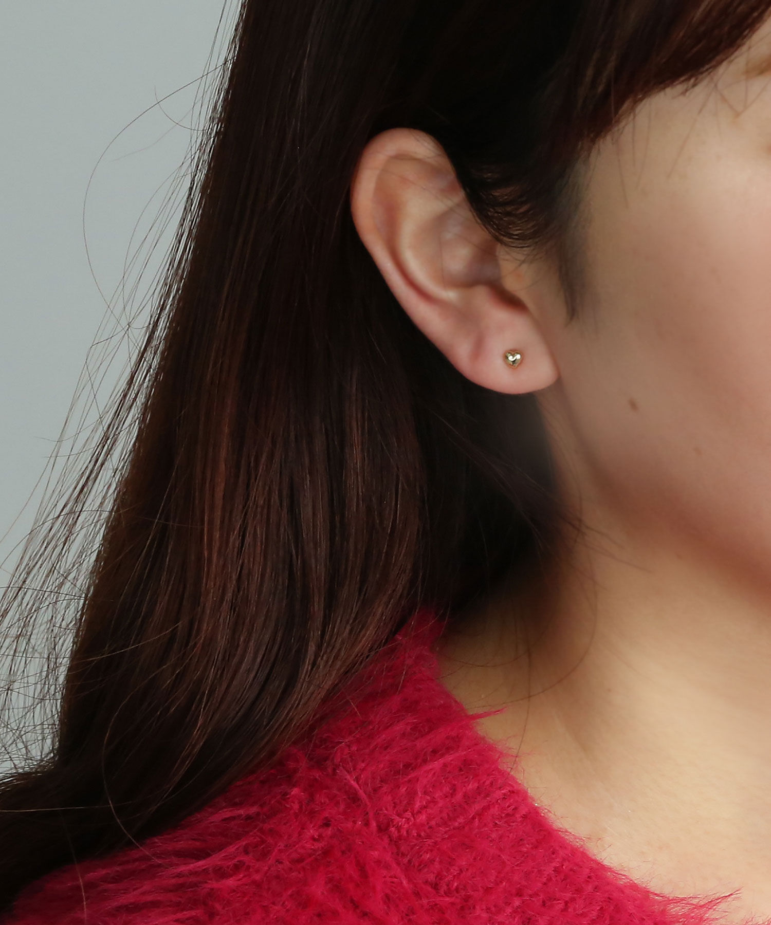  「ピュアチタンポスト ミニミニハートピアス［金属アレルギー対応］」|ピアス|