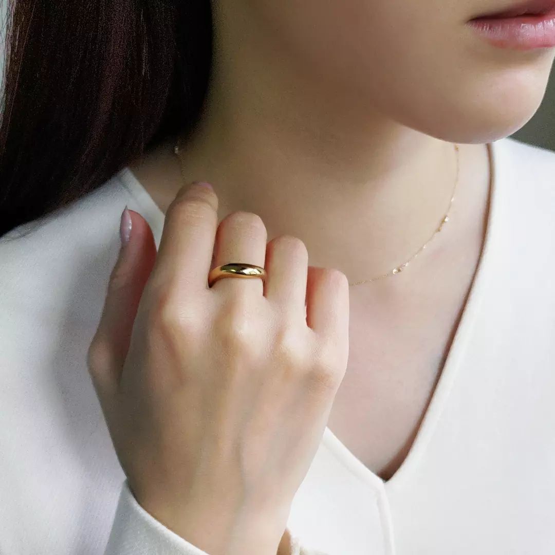 NOIR DE POUPEE「silver925 ミドルボリューム カーブリング (ニッケルフリー)」|リング|