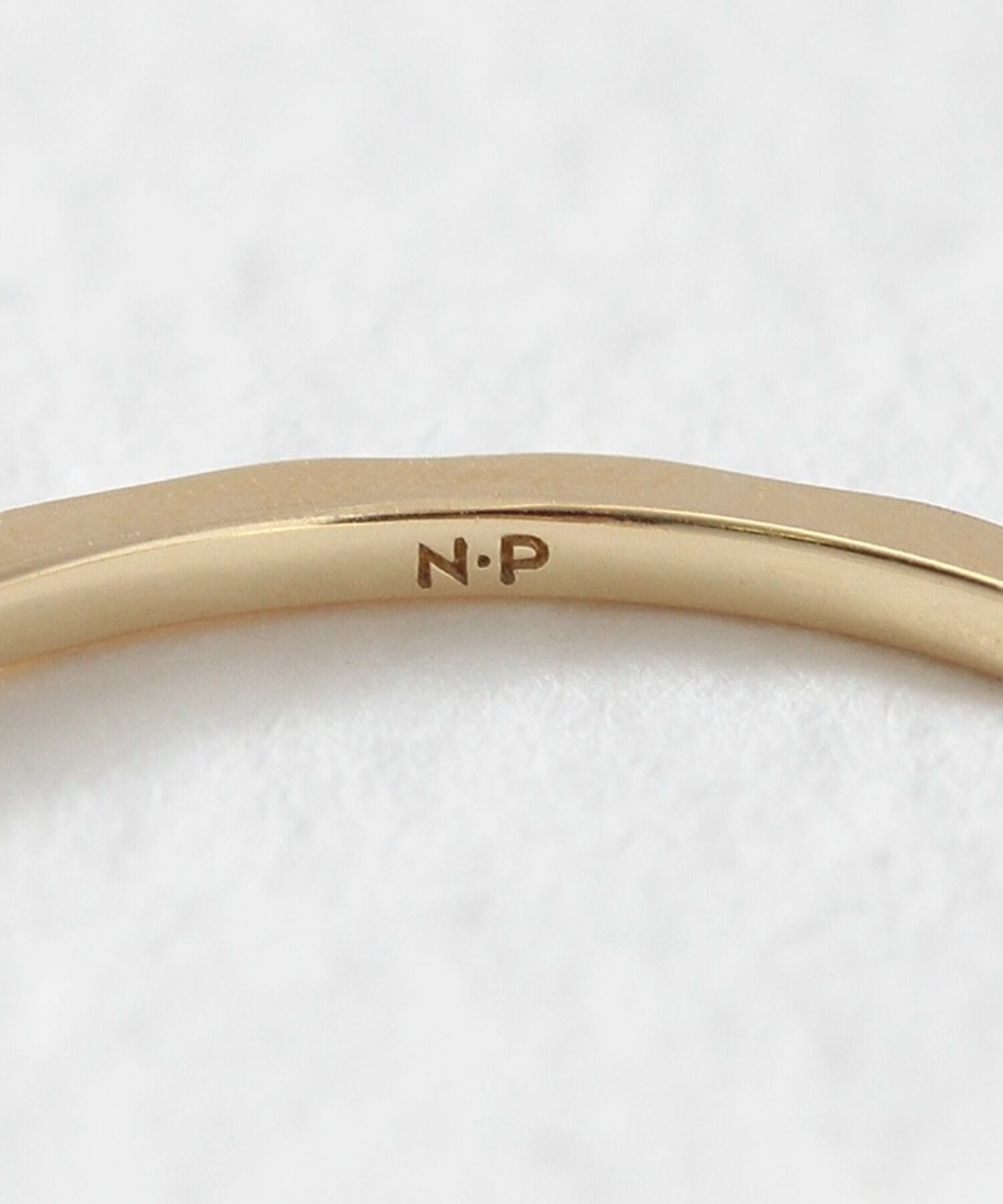 NOIR DE POUPEE「K10 ゴールド&times;チェーン 2連風 リング」|リング|