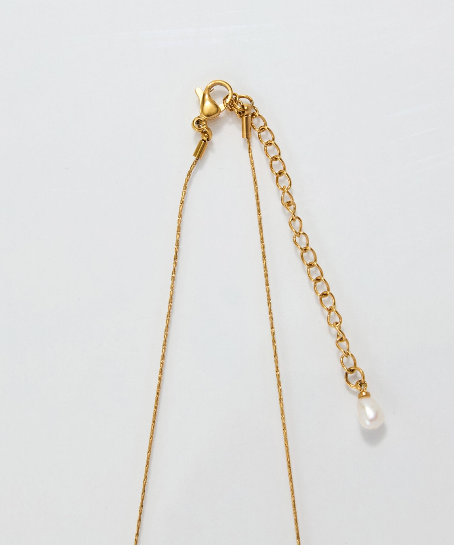 Phoebe「【金属アレルギー対応】ワントップパールネックレス　ゴールド/サージカルステンレス」|ネックレス|