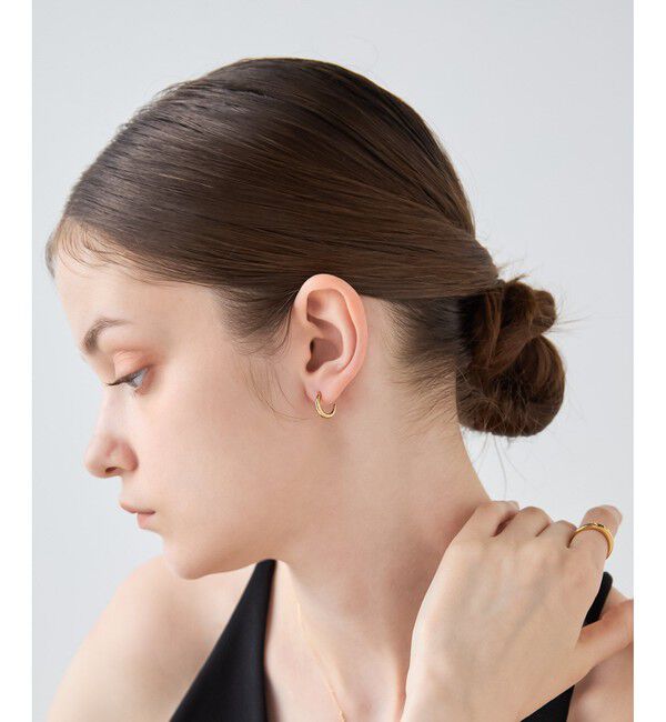 ete「[ONLINE Limited] クレセントムーン ピアス」|ピアス|