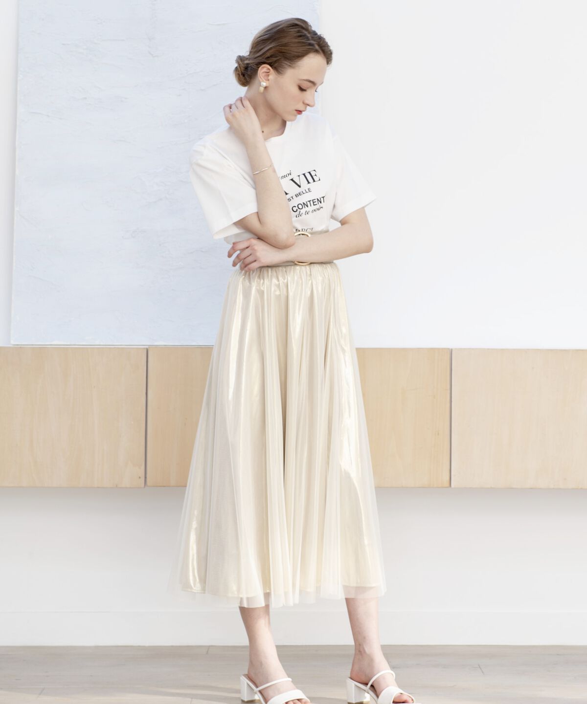 アンドクチュール「ロゴTシャツ」|Tシャツ・カットソー|