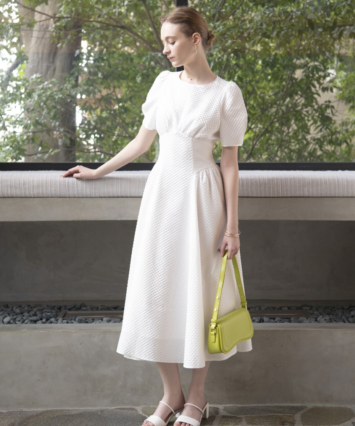 アンドクチュール「キルトジャガードバックシャンワンピース」|ワンピース|