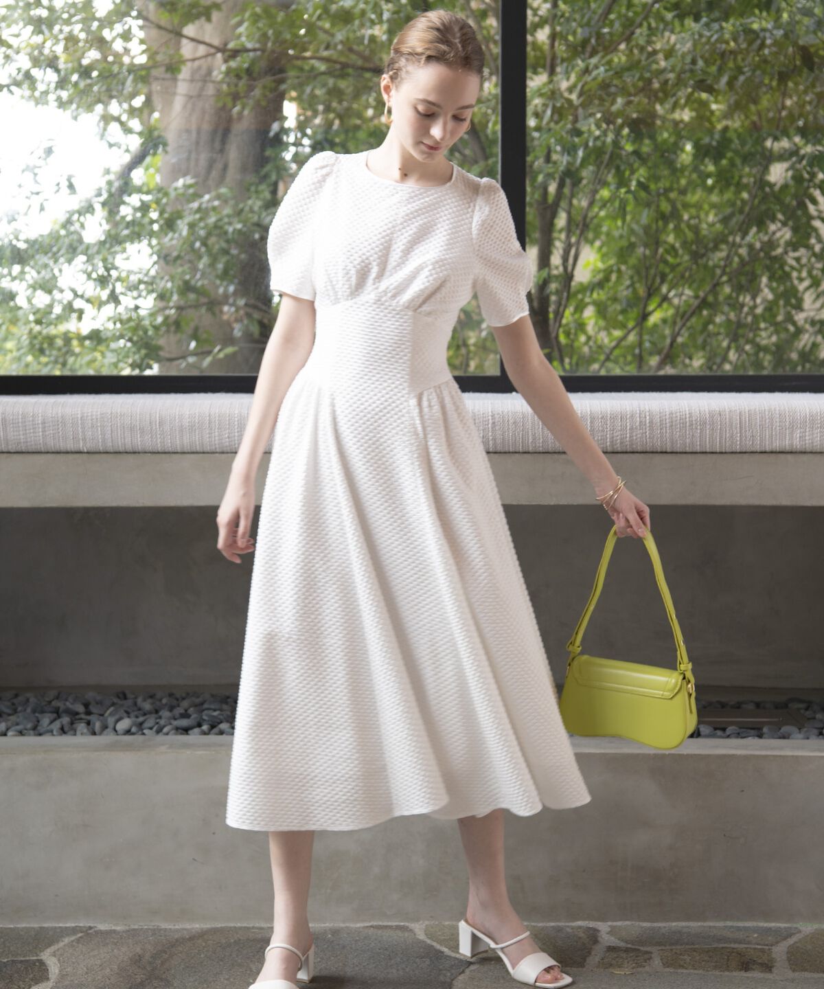 アンドクチュール「キルトジャガードバックシャンワンピース」|ワンピース|