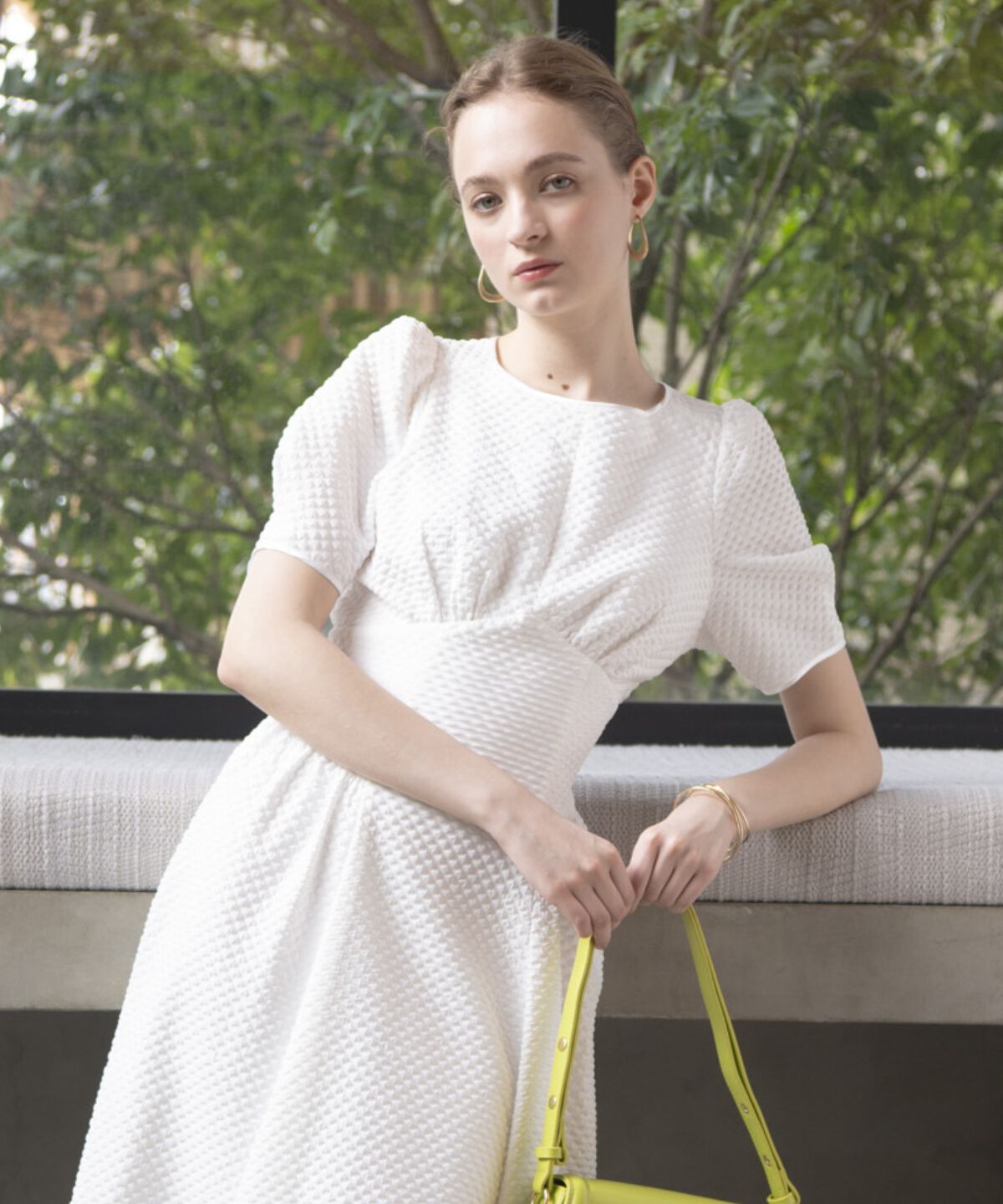 アンドクチュール「キルトジャガードバックシャンワンピース」|ワンピース|