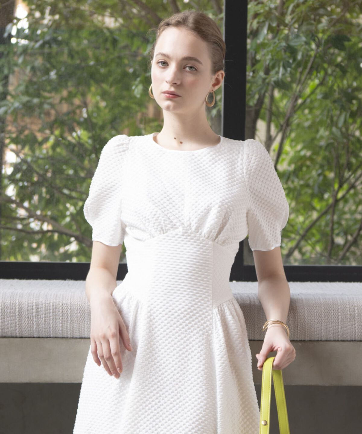 アンドクチュール「キルトジャガードバックシャンワンピース」|ワンピース|