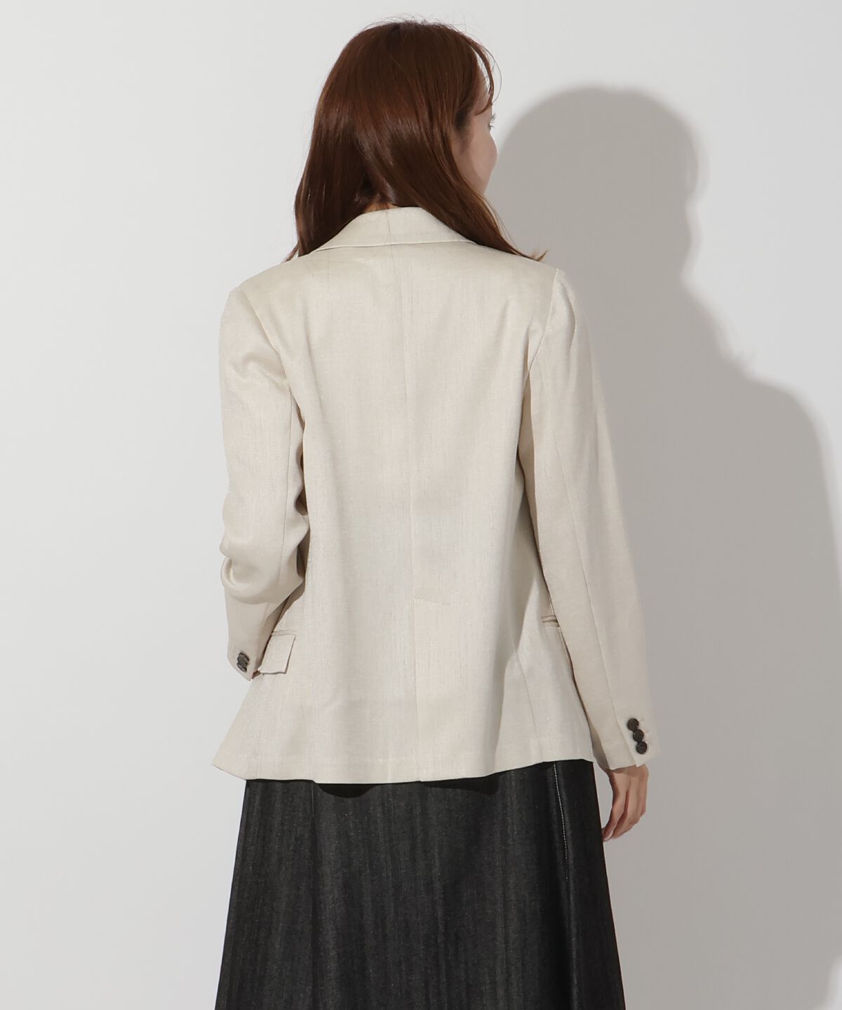 アンドクチュール「麻調テーラードジャケット」|テーラードジャケット|
