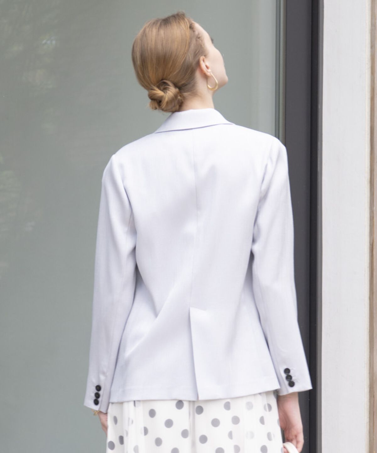 アンドクチュール「麻調テーラードジャケット」|テーラードジャケット|