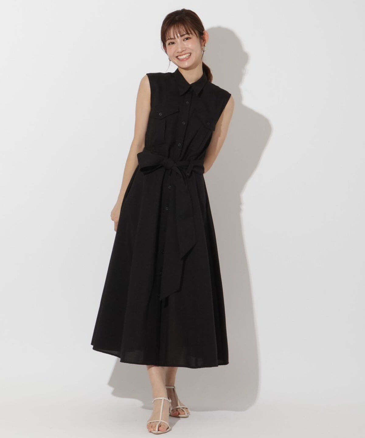 アンドクチュール「サファリノースリワンピース」|ワンピース|ブラック