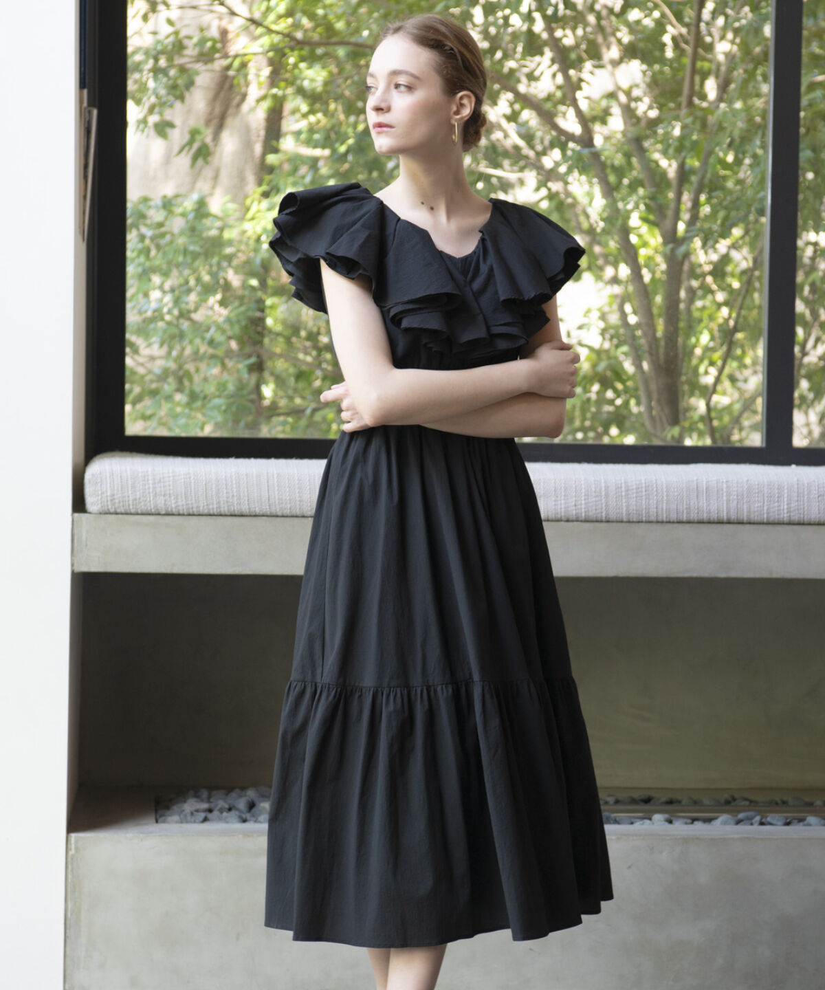 アンドクチュール「ダブルフリルワンピース」|ワンピース|