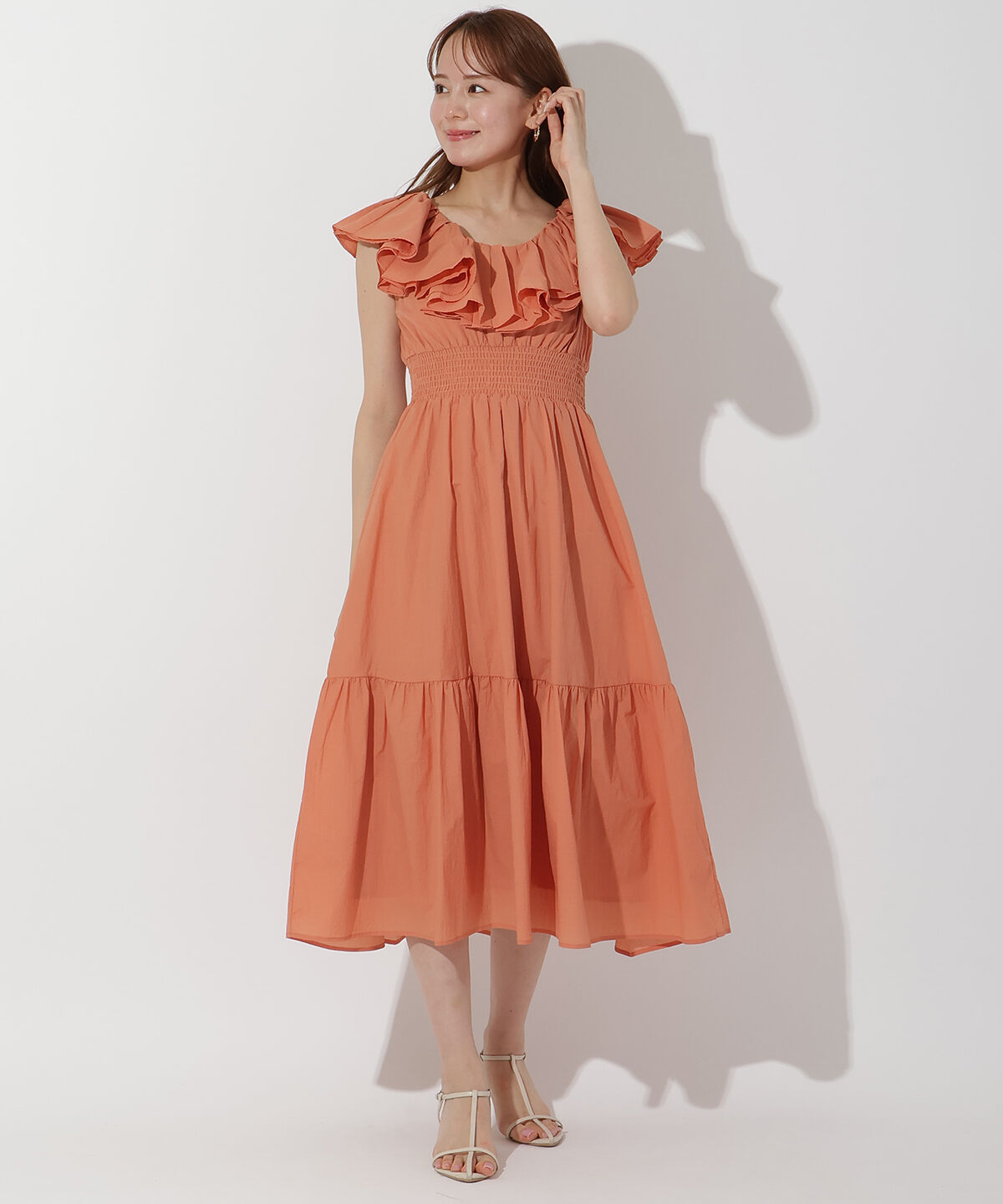 アンドクチュール「ダブルフリルワンピース」|ワンピース|