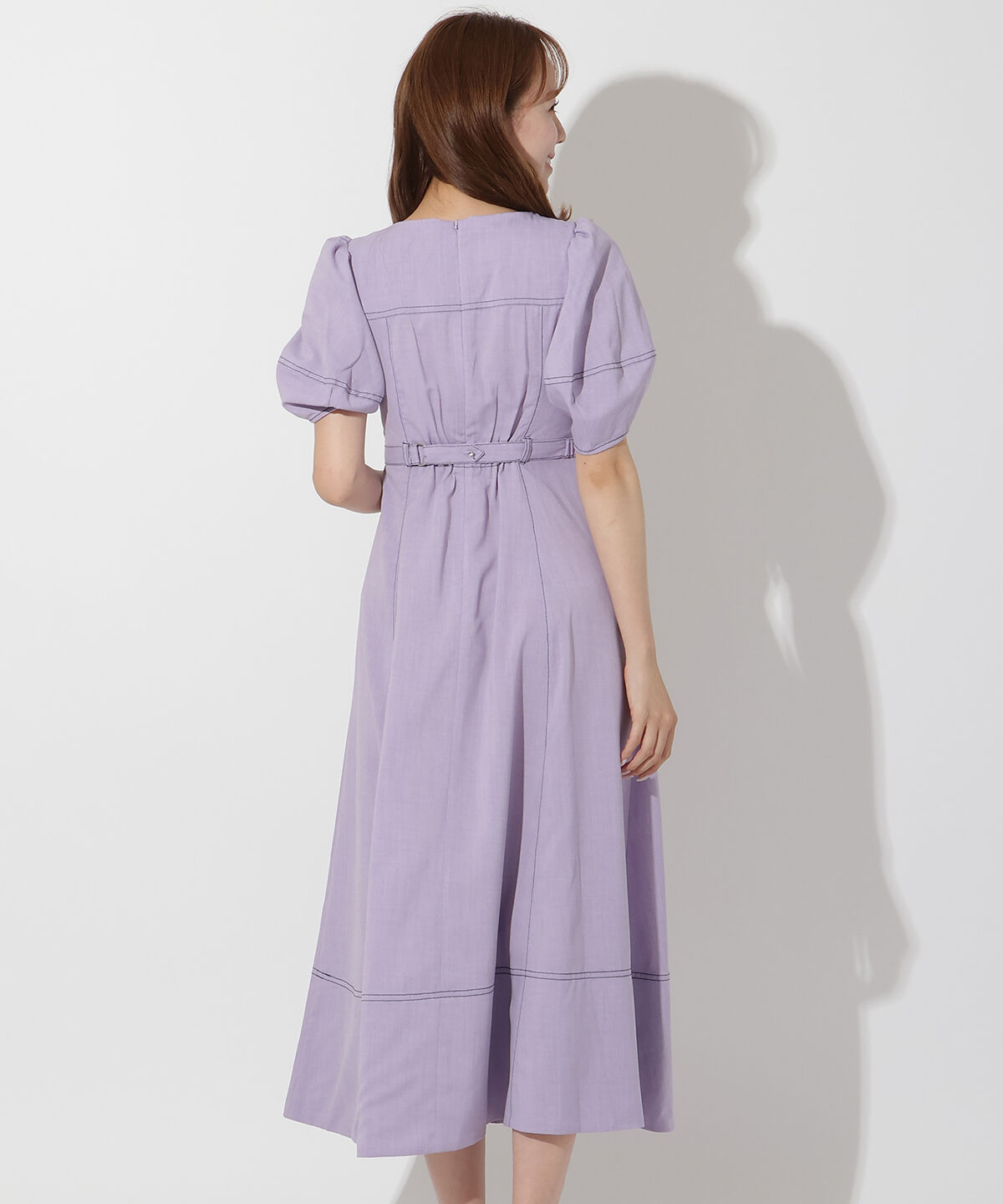 アンドクチュール「コルセットパフスリーブワンピース」|ワンピース|