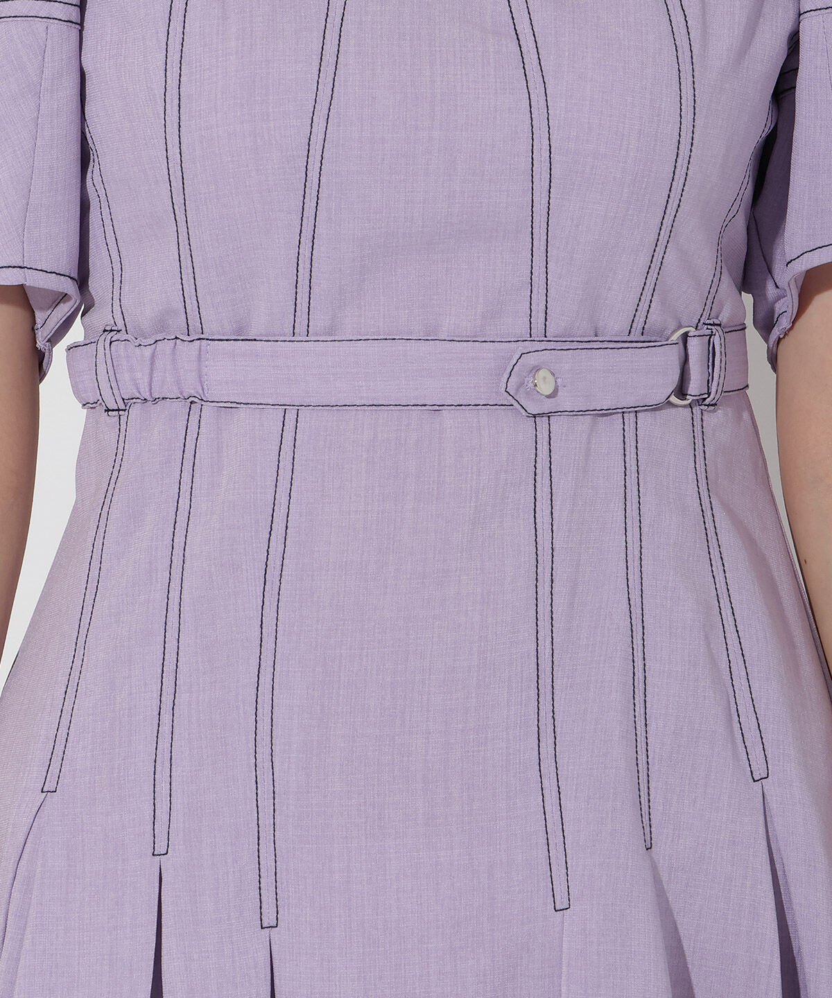 アンドクチュール「コルセットパフスリーブワンピース」|ワンピース|