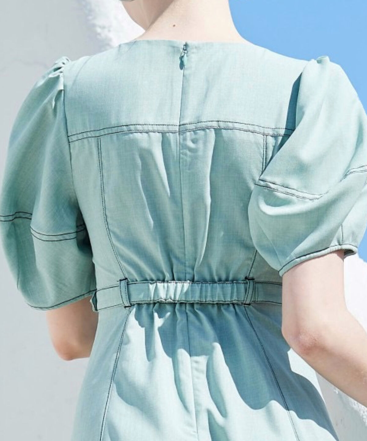 アンドクチュール「コルセットパフスリーブワンピース」|ワンピース|