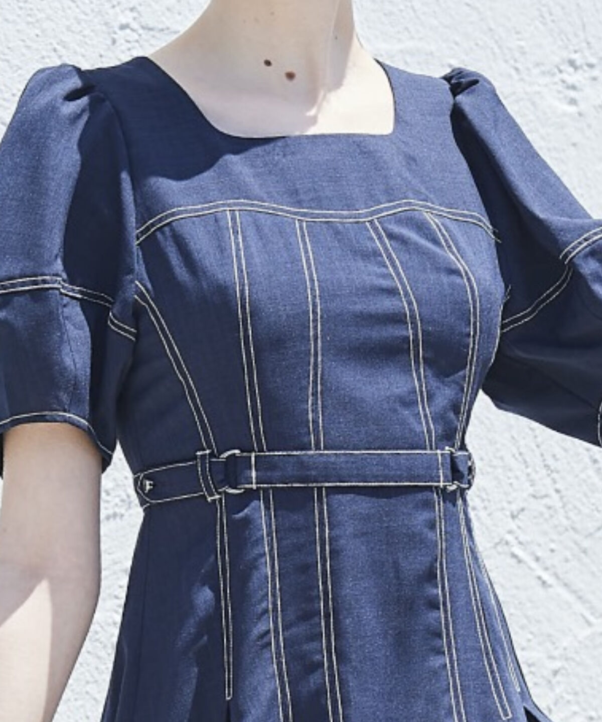 アンドクチュール「コルセットパフスリーブワンピース」|ワンピース|