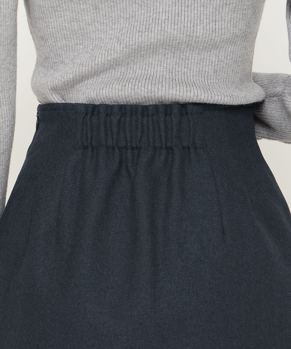 アンドクチュール「フラップミニスカート」|台形|