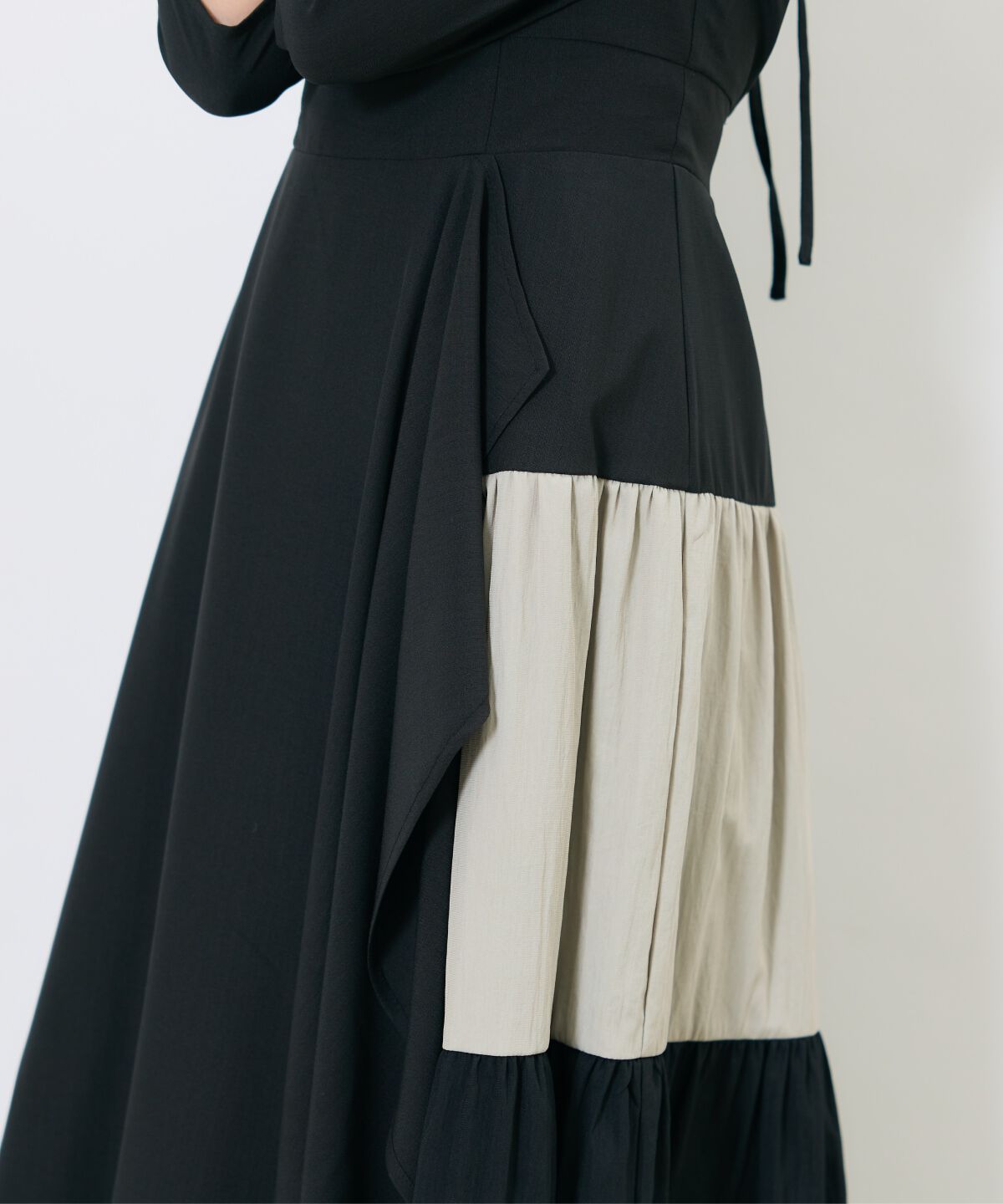 アンドクチュール「アシメラッフルティアードワンピース」|ワンピース|