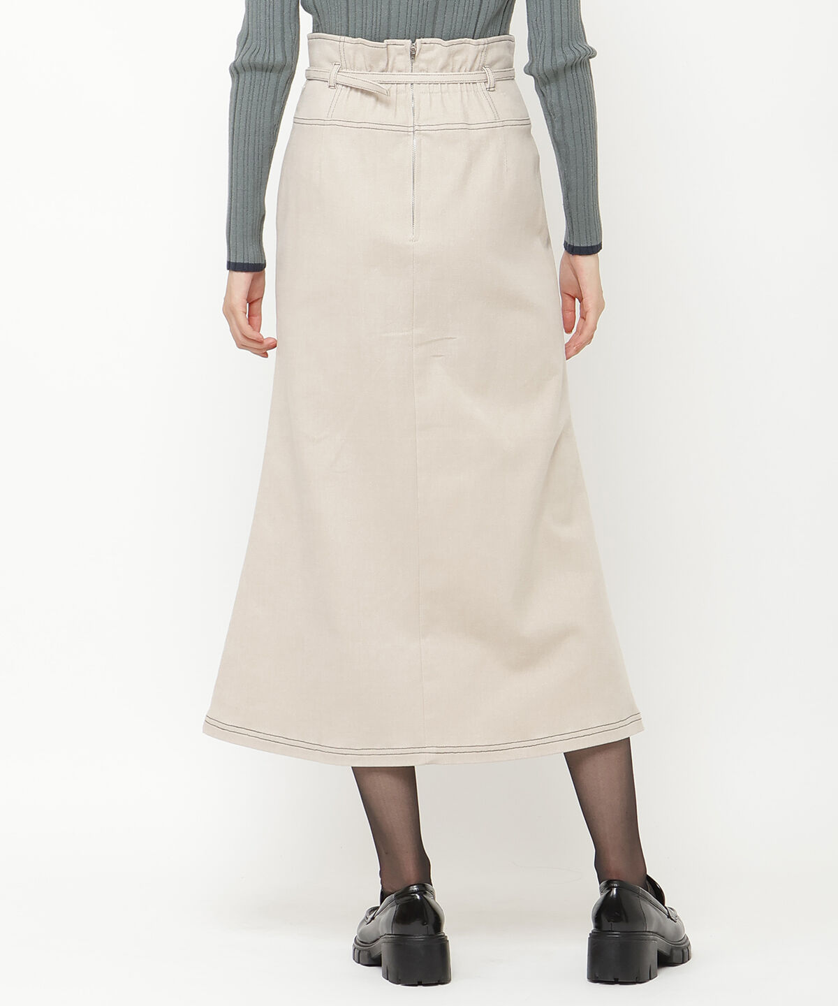 REDYAZEL「配色ステッチＡラインスカート」|タイト|