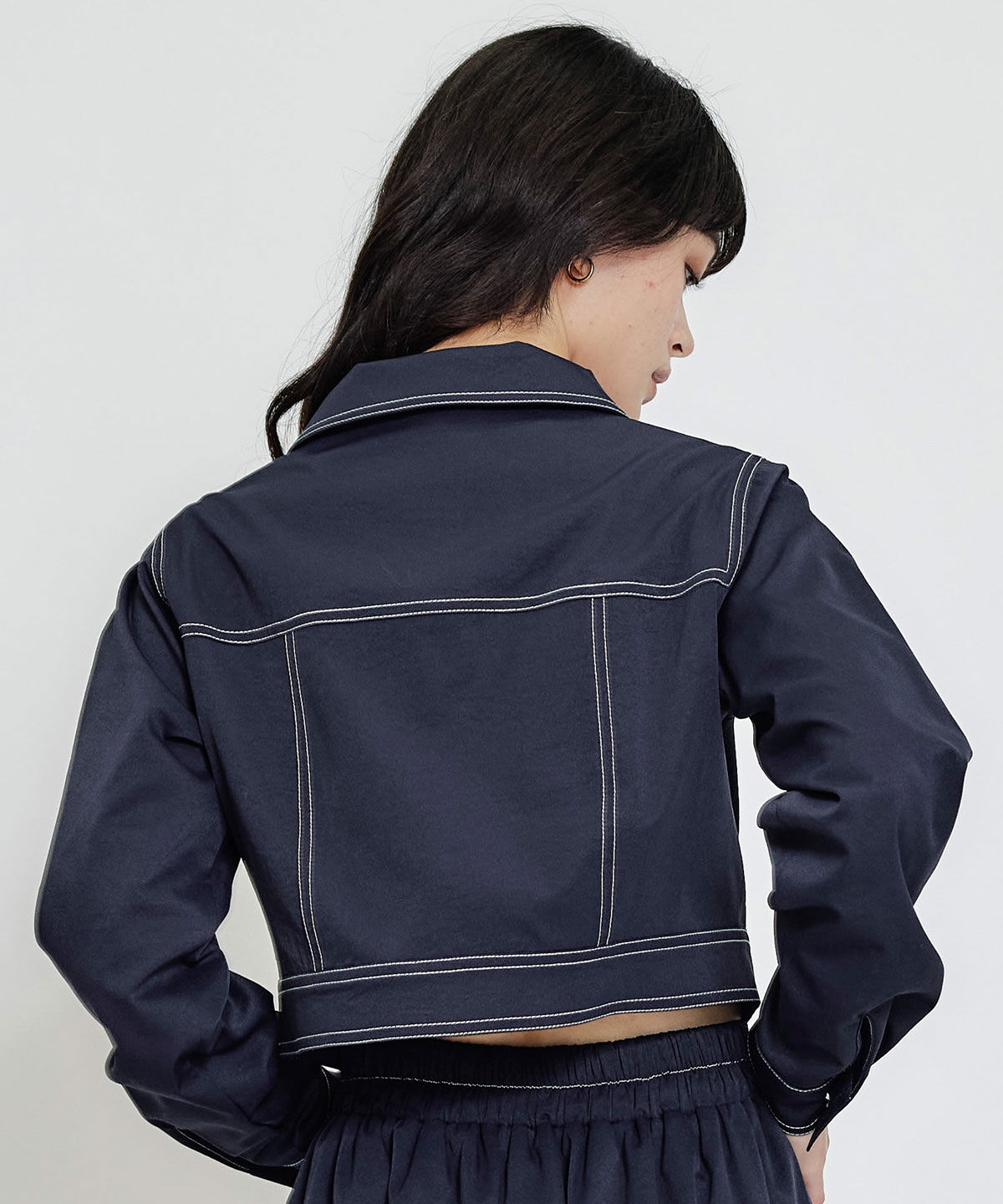 REDYAZEL「バイカラーステッチショートジャケット」|その他|