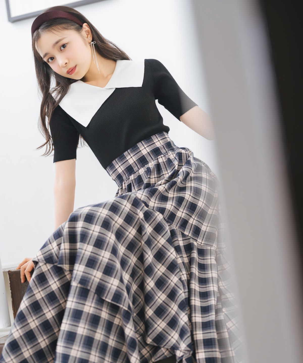 WILLSELECTION「アシメフリルレイヤードスカート」|フレア|