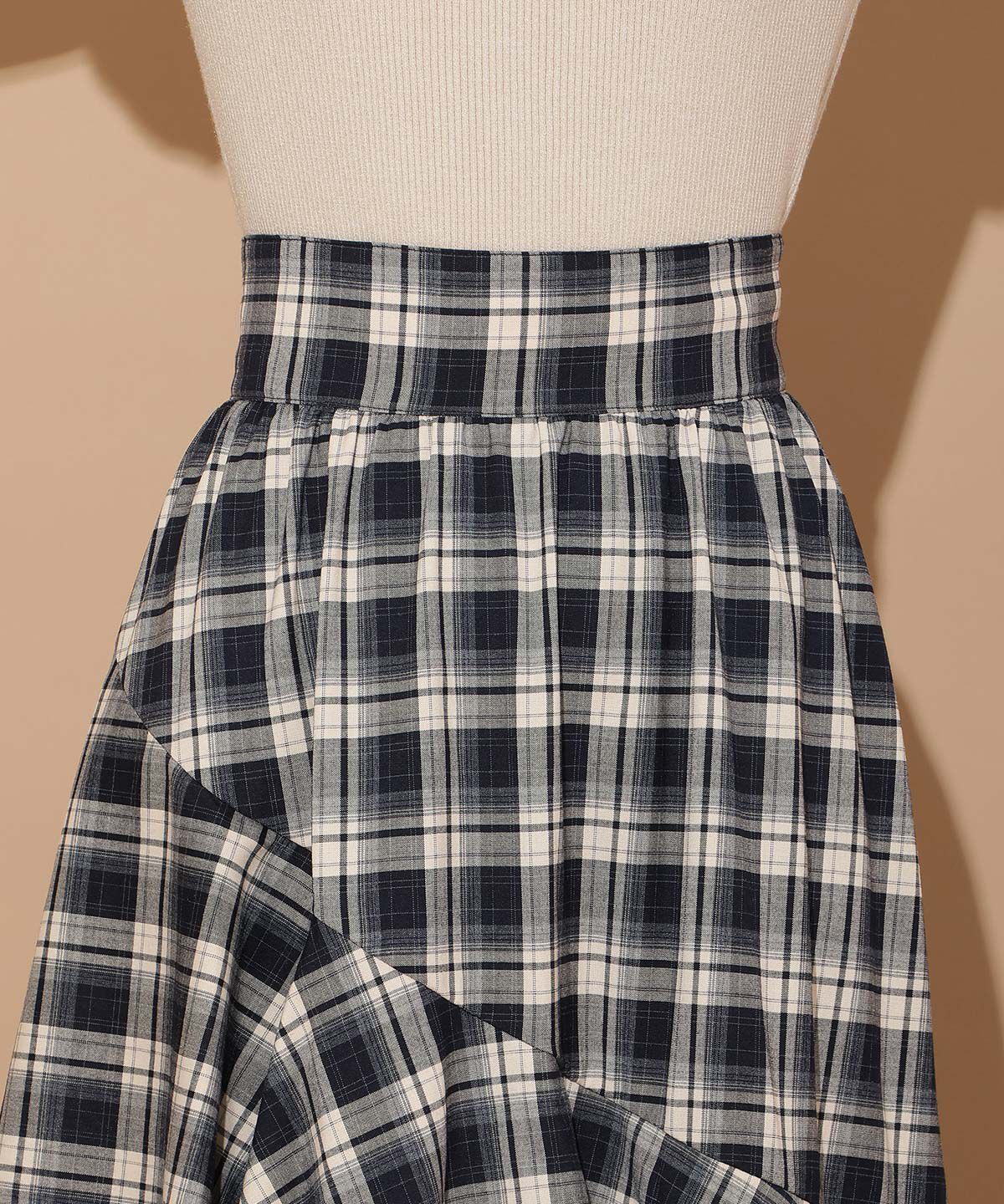 WILLSELECTION「アシメフリルレイヤードスカート」|フレア|