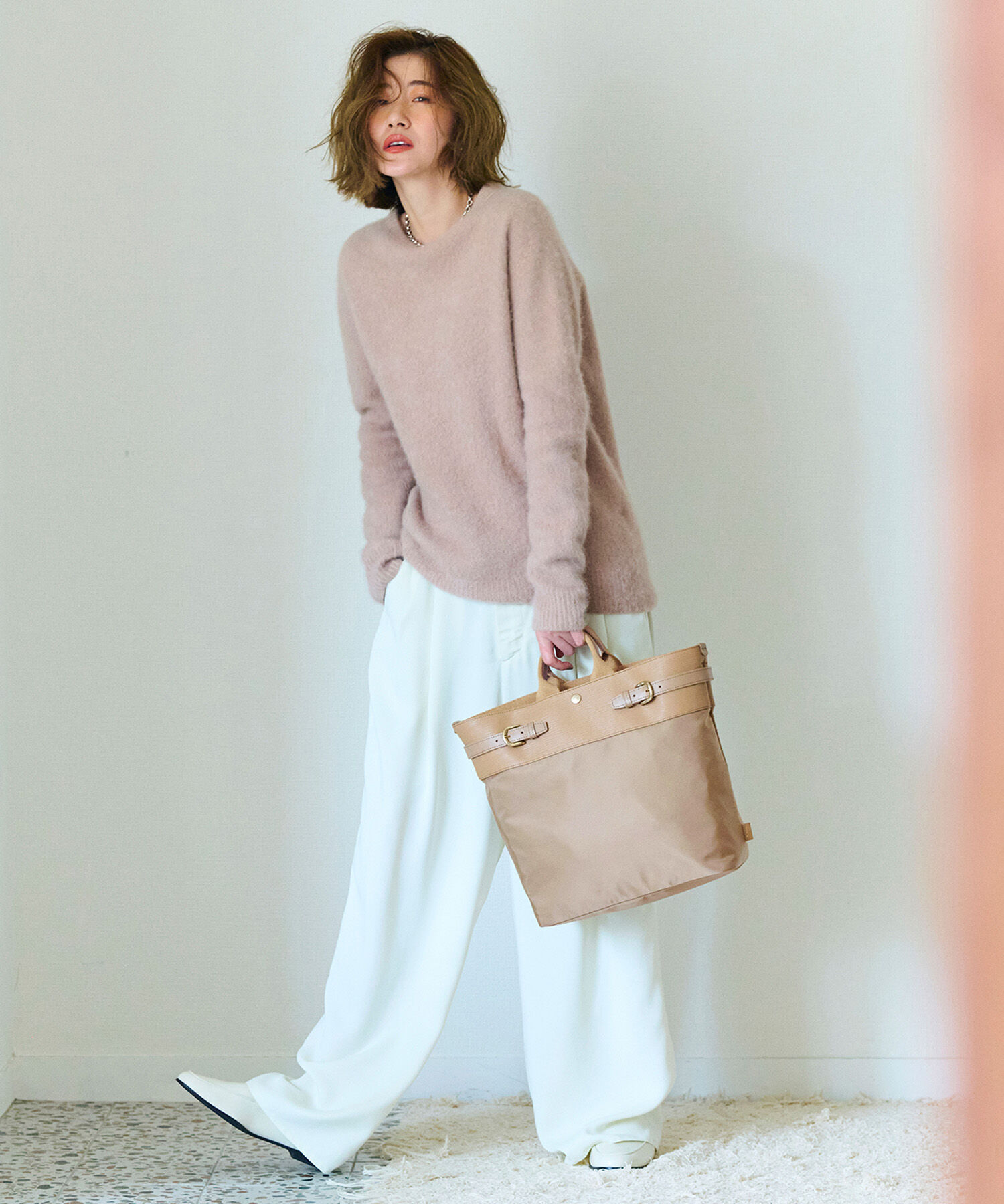 TOPKAPI BREATH「【Breath TOPKAPI】RIPPLE リプル ナイロン コンビ ベルト デザイン 3way リュック / バッグパック」|リュック|