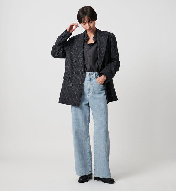 UNITED ARROWS「ルーズシルエット ストレート デニムパンツ」|デニム|