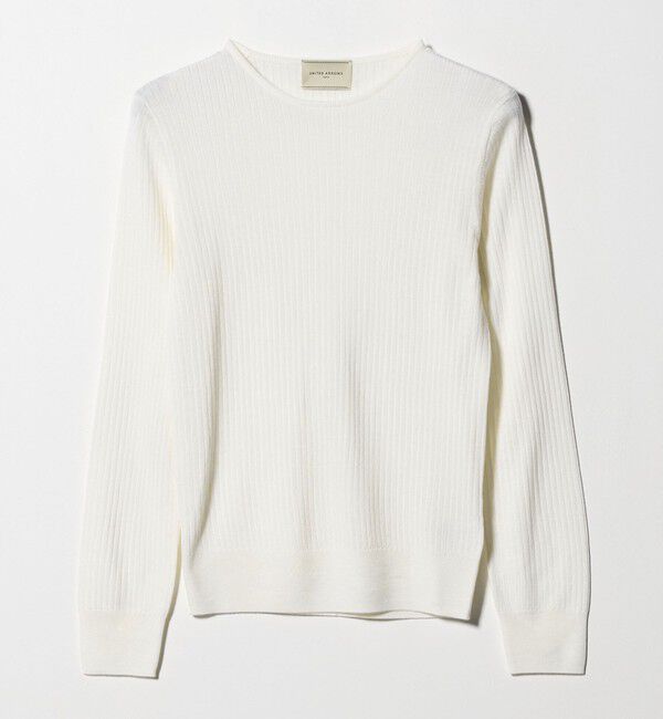 UNITED ARROWS「リブ クルーネック ニット」|ニット・セーター|
