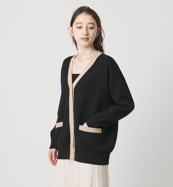 UNITED ARROWS「コンフォート スマート Vネックカーディガン ‐ウォッシャブル‐」|カーディガン|BLACK