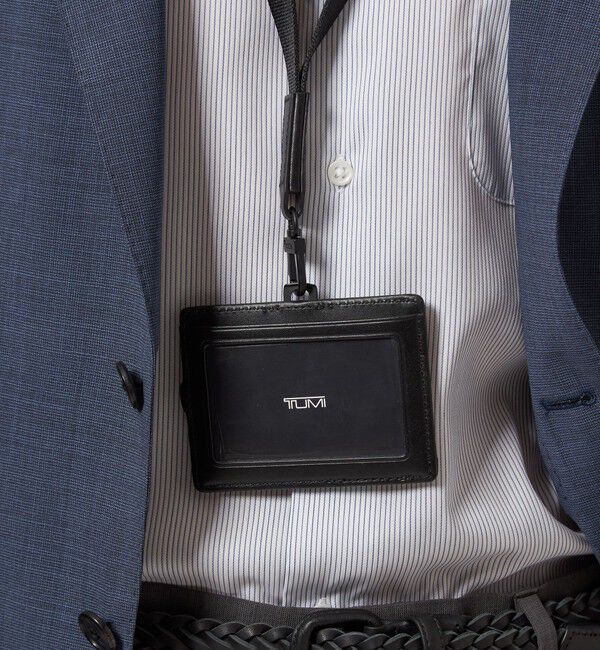 UNITED ARROWS green label relaxing「【別注】＜TUMI＞GLR IDランヤード パスケース IDケース」|定期入れ|BLACK