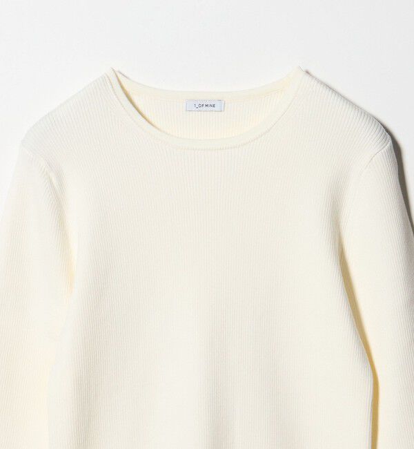 UNITED ARROWS green label relaxing「＜1_OF MINE＞リブ クルーネック プルオーバー ニット ウォッシャブル」|ニット・セーター|