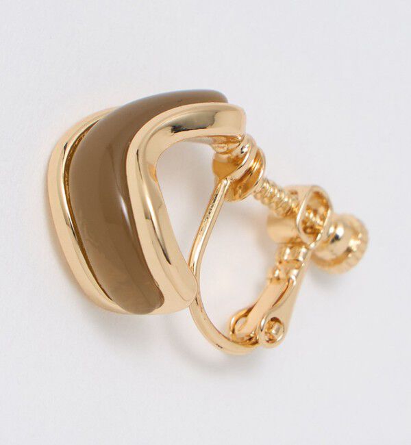 UNITED ARROWS green label relaxing「メタルフレーム マーブル イヤリング」|イヤリング|