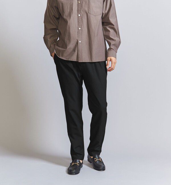 BEAUTY&YOUTH UNITED ARROWS「TR ピンヘッド  1プリーツ イージー パンツ ‐タテ・ヨコストレッチ‐」|チノ|