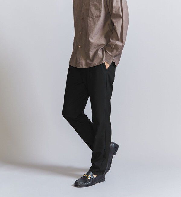 BEAUTY&YOUTH UNITED ARROWS「TR ピンヘッド  1プリーツ イージー パンツ ‐タテ・ヨコストレッチ‐」|チノ|
