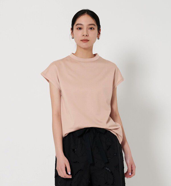 BEAUTY&YOUTH UNITED ARROWS「クルーネック フレンチスリーブ カットソー」|Tシャツ・カットソー|LT.PINK