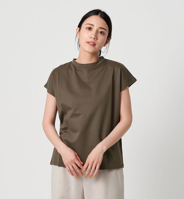 BEAUTY&YOUTH UNITED ARROWS「クルーネック フレンチスリーブ カットソー」|Tシャツ・カットソー|