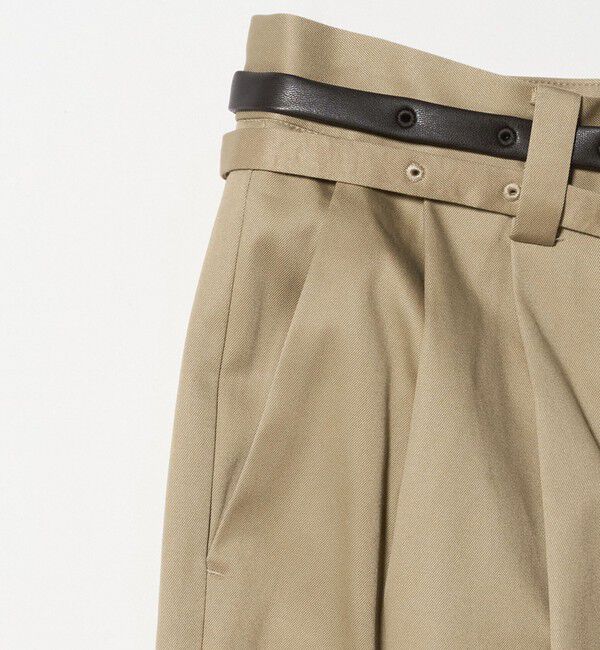 ATTISESSION「＜ATTISESSION＞ベルト 2タック ストレート パンツ 2」|その他|