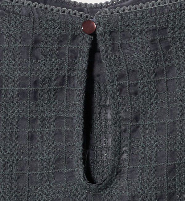 ATTISESSION「＜ATTISESSION＞エンブロイダリー チェック ミニ ドレス 」|ワンピース|