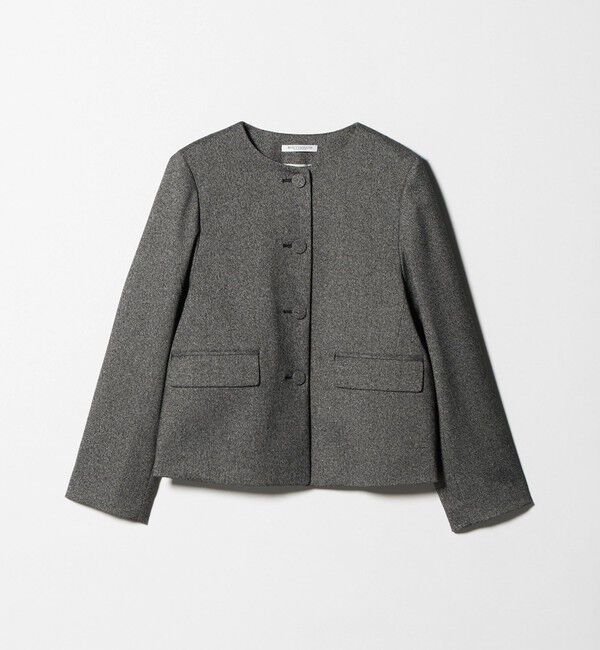 BEAUTY&YOUTH UNITED ARROWS「ツイードライク ノーカラージャケット」|ノーカラージャケット|