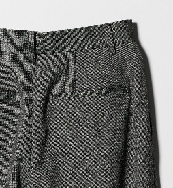 BEAUTY&YOUTH UNITED ARROWS「ツイードライク タックワイドパンツ」|スラックス|