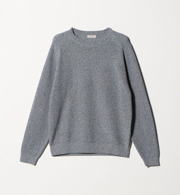 BEAUTY&YOUTH UNITED ARROWS「ブークレ ミックス 12ゲージ アゼ クルーネック ニット ウォッシャブル」|ニット・セーター|