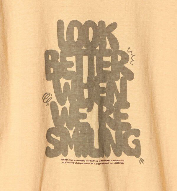 BEAUTY&YOUTH UNITED ARROWS「【別注】＜Americana＞プリント ロングスリーブTシャツ」|Tシャツ・カットソー|