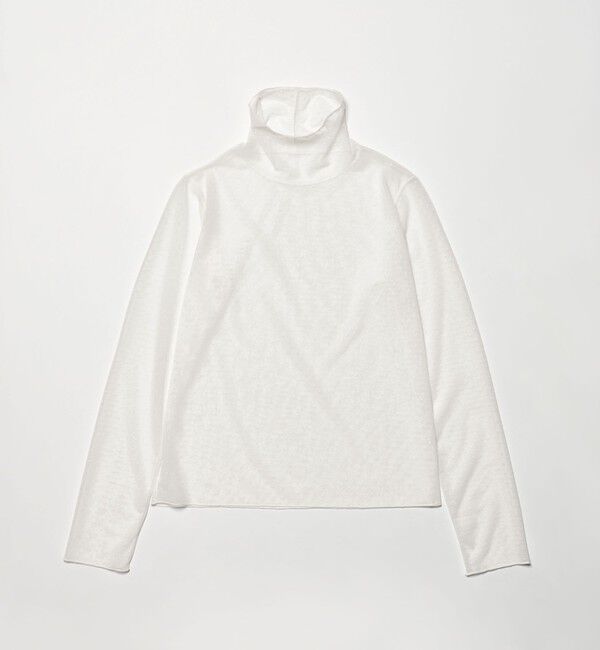 BEAUTY&YOUTH UNITED ARROWS「【WEB限定 Wardrobe DAILY MINIMAL】ドット チュールタートルネックプルオーバー ウォッシャブル」|Tシャツ・カットソー|