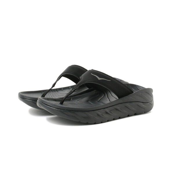 BEAMSBOY「HOKA ONE ONE / ORA Recovery Flip」|サンダル|BLACK