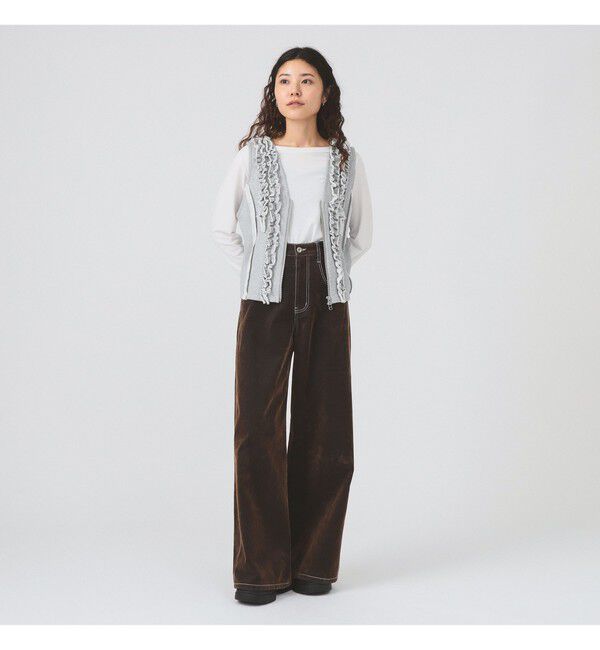 Ray BEAMS 「フリルブレード ウラケ ベスト」|ベスト・ジレ|