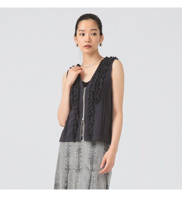 Ray BEAMS 「フリルブレード ウラケ ベスト」|ベスト・ジレ|